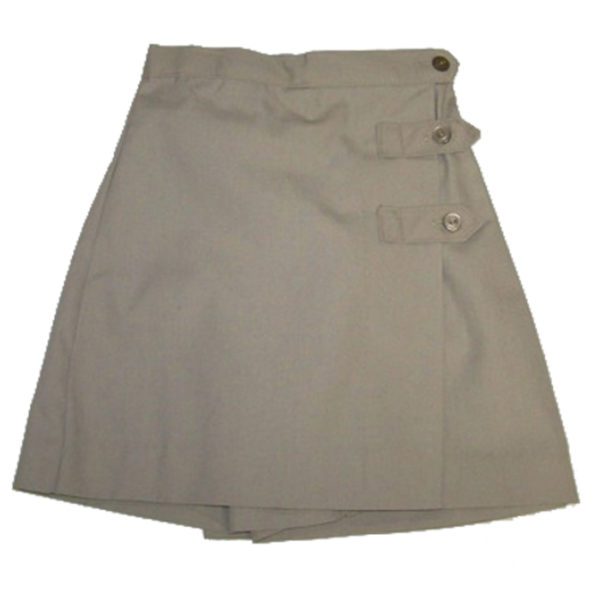 Skort – 3-Button – Khaki – Harris School Uniforms