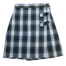 Skort - 3-Button 3928 - Plaid 80 - 6th-8th Only
