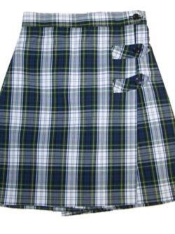 Skort - 3-Button 3928 - Plaid 80 - 6th-8th Only
