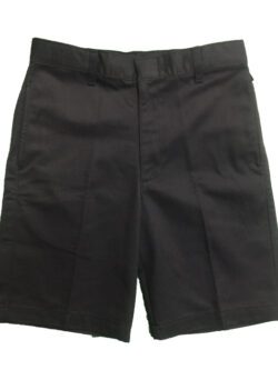 Boys Shorts - Poly-Cotton (KHK/BLK)