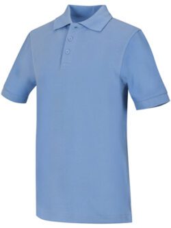 Youth Polo Shirts - PIQUE S/S KNIT WITH HEMMED SLEEVE