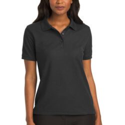 Ladies Black Polo Short Sleeve - L500