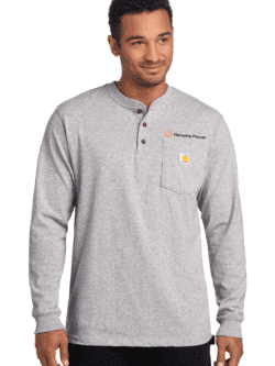 Hanwha Power - Carhartt® Long Sleeve Henley T-Shirt - CTK128