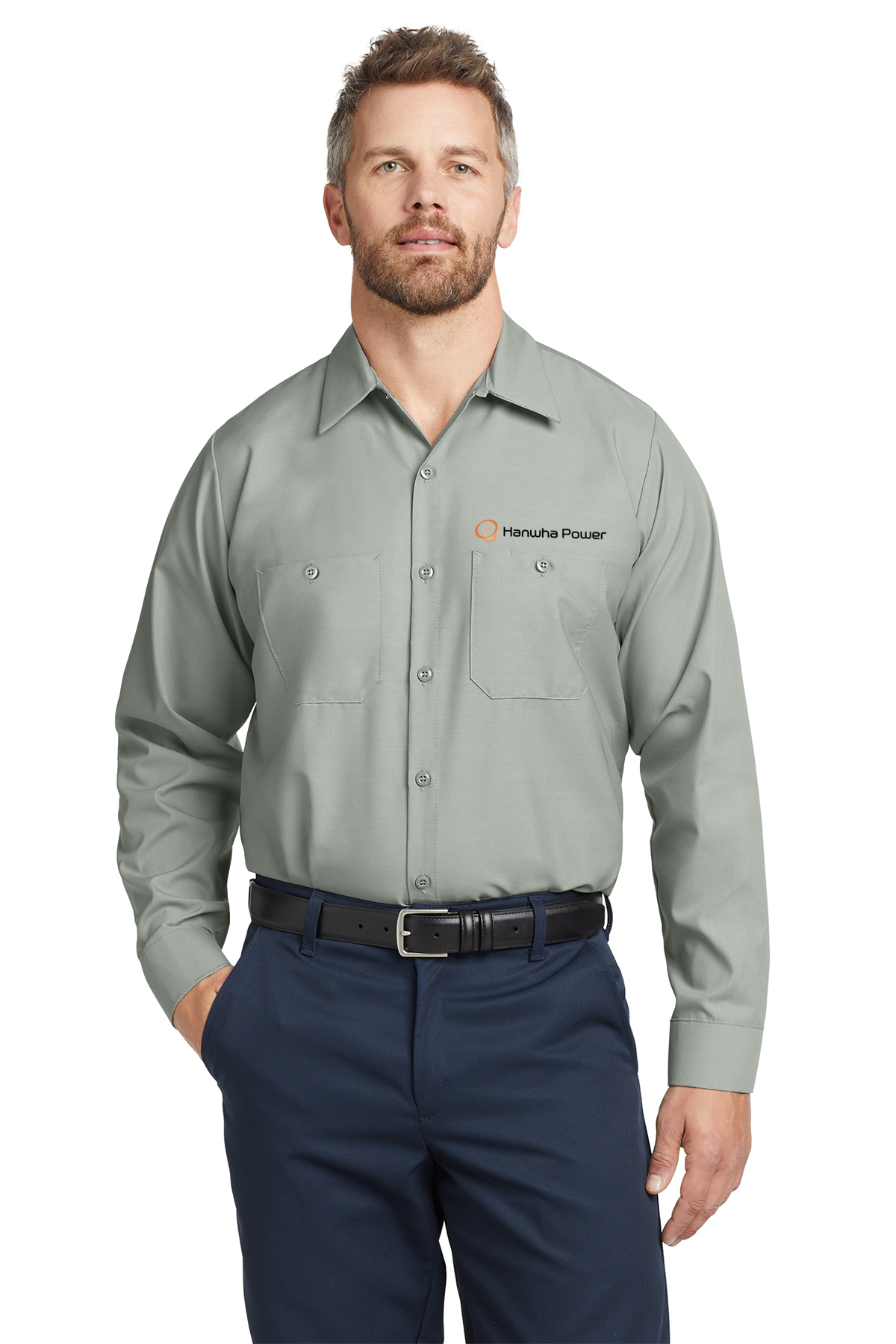 Hanwha Power - Red Kap® Long Sleeve Industrial Work Shirt - SP14 - Image 6
