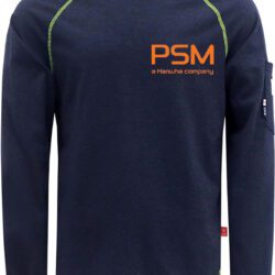 PSM - BOCOMAL FR Shirts Heather Series 6oz Flame Resistant T Shirt NFPA2112 CAT2 Fire Retardant Crew Work Shirt
