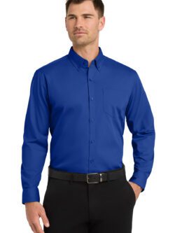 North Trail RV - Port Authority® Long Sleeve Carefree Poplin Shirt - W100