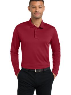 Dyer Marine - K540LS  Port Authority® Silk Touch™ Performance Long Sleeve Polo